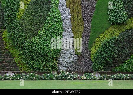 The Living Wall auf Worth Avenue, Palm Beach, Florida, USA, Nordamerika Stockfoto