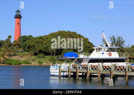 Jupiter Inlet Lighthouse & Marina,Jupiter,Florida,USA,Nordamerika Stockfoto