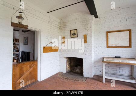 Lagerhaus in Fort Clinch State Park, Fernandina Beach, Amelia Island, Jacksonville, Florida, USA Stockfoto