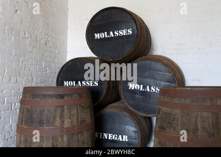 Lagerhaus in Fort Clinch State Park, Fernandina Beach, Amelia Island, Jacksonville, Florida, USA Stockfoto