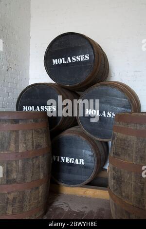 Lagerhaus in Fort Clinch State Park, Fernandina Beach, Amelia Island, Jacksonville, Florida, USA Stockfoto