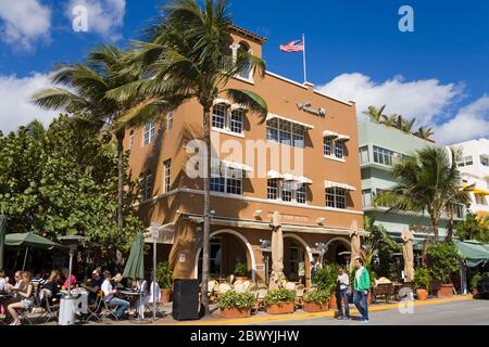 Shore Park Hotel am Ocean Drive, South Beach, Stadt Miami Beach, Florida, USA Stockfoto
