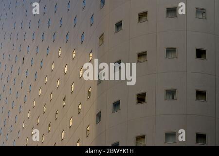 Abstraktes Bild des Shinjuku Washington Hotels in Shinjuku, Tokio, Japan Stockfoto