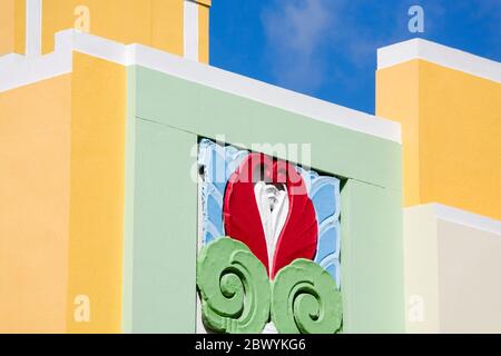 Hotel Berkeley Ufer auf der Collins Avenue, South Beach, Miami Beach, Florida, Vereinigte Staaten Stockfoto