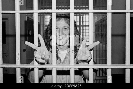 Dennis Robert Peron, ein Aktivist aus San Francisco, am 29. September 1978 im Gefängnis Stockfoto