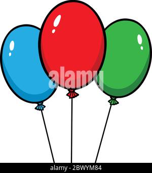 Ballons - eine Illustration von Ballons. Stock Vektor