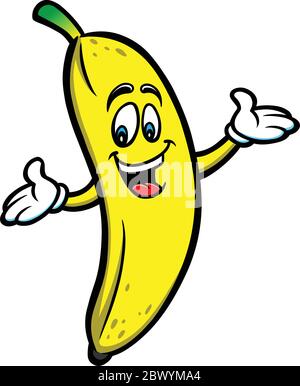 Banana Cartoon - eine Illustration eines Banana Cartoon. Stock Vektor