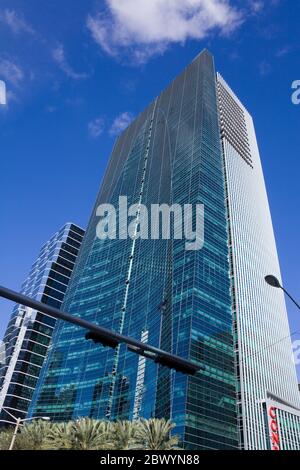 Finanzviertel an der Brickell Avenue, Miami, Florida, USA Stockfoto