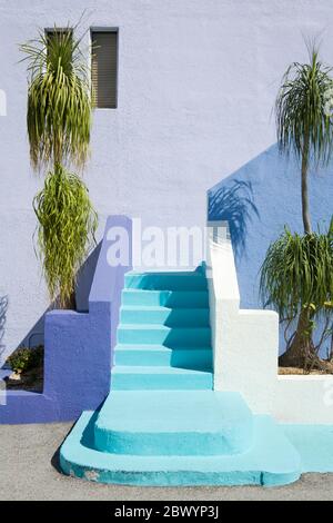 Art-Deco-Gebäude in der Altstadt Biscayne, Miami, Florida, USA Stockfoto