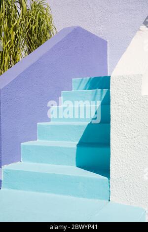 Art-Deco-Gebäude in der Altstadt Biscayne, Miami, Florida, USA Stockfoto