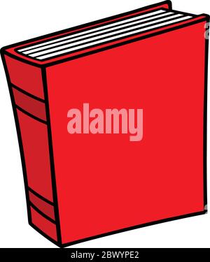 Buchsymbol - EINE Cartoon-Illustration eines Buchsymbols. Stock Vektor