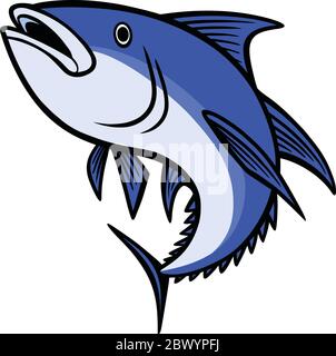 Blaues Fin Thunfisch-Symbol - eine Illustration eines blauen Fin Thunfisch-Symbols. Stock Vektor