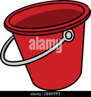 Bucket – eine Abbildung eines Bucket. Stock Vektor