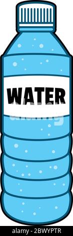 Flasche Wasser - eine Illustration einer Flasche Wasser. Stock Vektor
