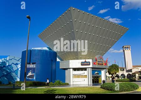 Titanic Erfahrung, International Drive, Orlando, Florida, USA Stockfoto