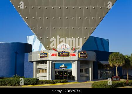 Titanic Erfahrung, International Drive, Orlando, Florida, USA Stockfoto