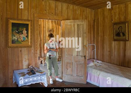 Cracker House, Osceola County Historical Society and Pioneer Museum, Kissimmee City, Orlando Region, Florida, USA (Model veröffentlicht) Stockfoto