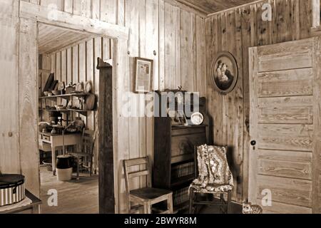 Cracker-Haus, Osceola County Historical Society und Pioneer Museum, Stadt Kissimmee, Orlando Region, Florida, USA Stockfoto