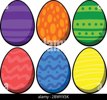 Easter Egg Collection – eine Illustration einer Easter Egg Collection. Stock Vektor