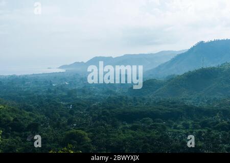 Schöne Landschaft mit Blick auf die Natur in Manatuto Timor Leste Stockfoto