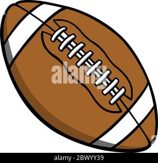 Football Cartoon - EIN Cartoon Illustration eines Fußballs. Stock Vektor