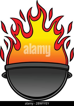 Grill-Symbol – eine Abbildung eines Grill-Symbols. Stock Vektor