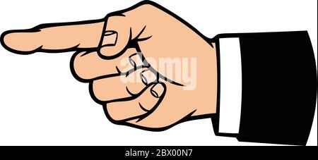 Zeigesymbol: Eine Abbildung eines Zeigesymbols. Stock Vektor