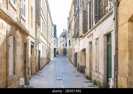 Bordeaux, schöne französische Stadt, typische Fußgängerzone im Zentrum Stockfoto