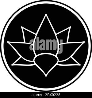 Lotus Blume Symbol - eine Illustration eines Lotus Blume Symbol. Stock Vektor