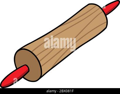 Rolling Pin - eine Abbildung eines Rolling Pin. Stock Vektor
