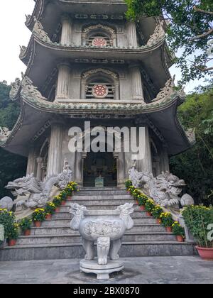 Pagode, Marmorberge Da Nang, Vietnam Stockfoto