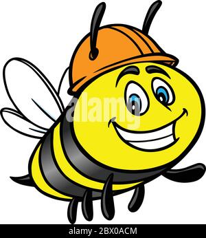 WorkerBee - EINE Karikatur Illustration einer WorkerBee. Stock Vektor