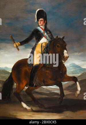 Ferdinand VII. Von Spanien (1784-1833), König von Spanien, Reiterporträt von Francisco Goya, 1808 Stockfoto