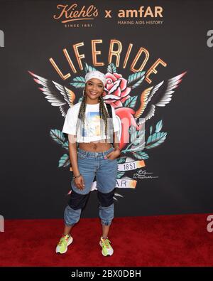 27. Juli 2019, Westfield Cabana im Westfiel, Century City, Kalifornien: Ajiona Alexus nimmt am 27 2019. Juli an Kiehls LifeRide für amfAR Teil, um HIV/AIDS-Forschung in Century City in Westfield Century City in Century City zu nutzen. (Bild: © Billy Bennight/ZUMA Wire) Stockfoto