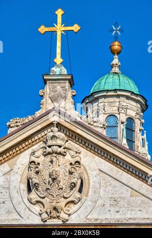 Wappen der St. Peter und Paul Kirche, Krakau, Polen Stockfoto