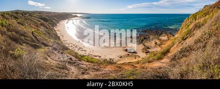 Sunnymead Beach Panorama, Great Ocean Road, Victoria, Australien Stockfoto