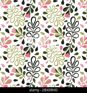 Blumenmuster. Nahtlose Vektorstruktur Stock Vektor