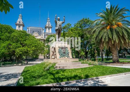 Buenos Aires, Argentinien - 19. Januar 2019, Statue von Juan Domingo Peron, dem berühmten Präsidenten und Ehemann von Evita Peron Stockfoto