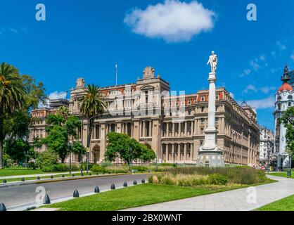 Buenos Aires, Argentinien - 20. Januar 2019, Außenansicht des Palacio de Justicia (Justizpalast) Corte Suprema de Justicia de la Nación (der höchste Stockfoto