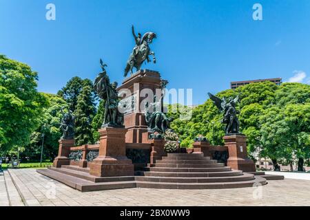 Buenos Aires, Argentinien - 20. Januar 2019, Denkmal für den Befreier Don Jose de San Martin Stockfoto