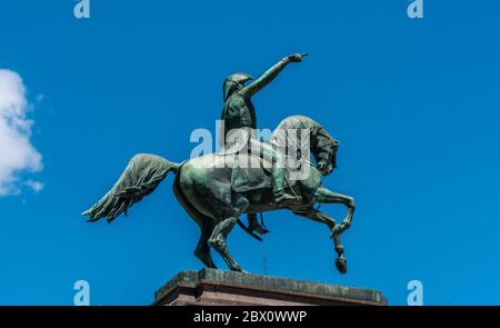 Buenos Aires, Argentinien - 20. Januar 2019, Denkmal für den Befreier Don Jose de San Martin Stockfoto