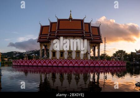 Buddhistischer Tempel auf der Insel Koh-Samui-Thailand Stockfoto