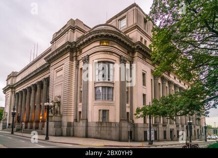 Die Nationalbank (Banco de la Republica o del Uruguay), Montevideo, Uruguay, 25. Januar 2019 Stockfoto