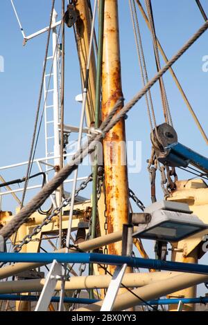 Trawler vertäuten am Kai Kirkcudbright Dumfries und Galloway Scotland Stockfoto