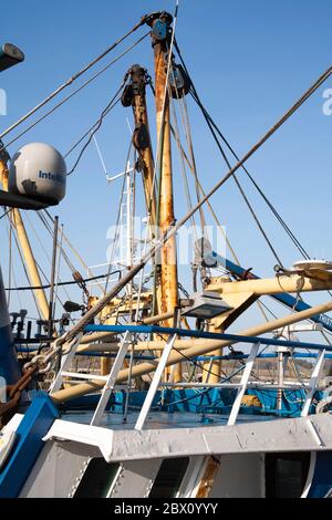 Trawler vertäuten am Kai Kirkcudbright Dumfries und Galloway Scotland Stockfoto