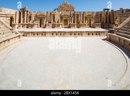 Süd-Theater, Jerash, Jordanien Stockfoto