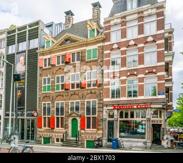 Amsterdam Mai 18 2018 - das Rembrandt-Haus-Museum, in dem Rembrandt die meisten seiner Paitings im alten jüdischen Viertel von Amsterdam malte Stockfoto