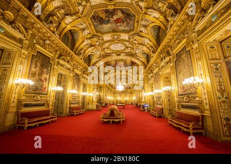 SENAT KONFERENZRAUM PARIS Stockfoto