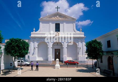 Kirche in St. Luis, Baleareninsel Menorca, Spanien, Europa Stockfoto