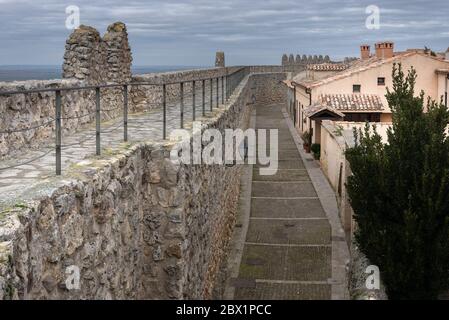 Urueña ummauerte Dorf in der Provinz Valladolid, Spanien Stockfoto